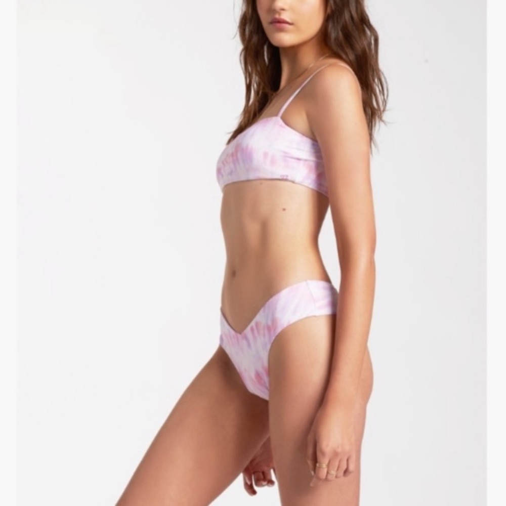 Billabong Keep It Mellow Pink/Purple Cheeky Tie Dye Fiji Bikini Set•NWT - Picture 5 of 13